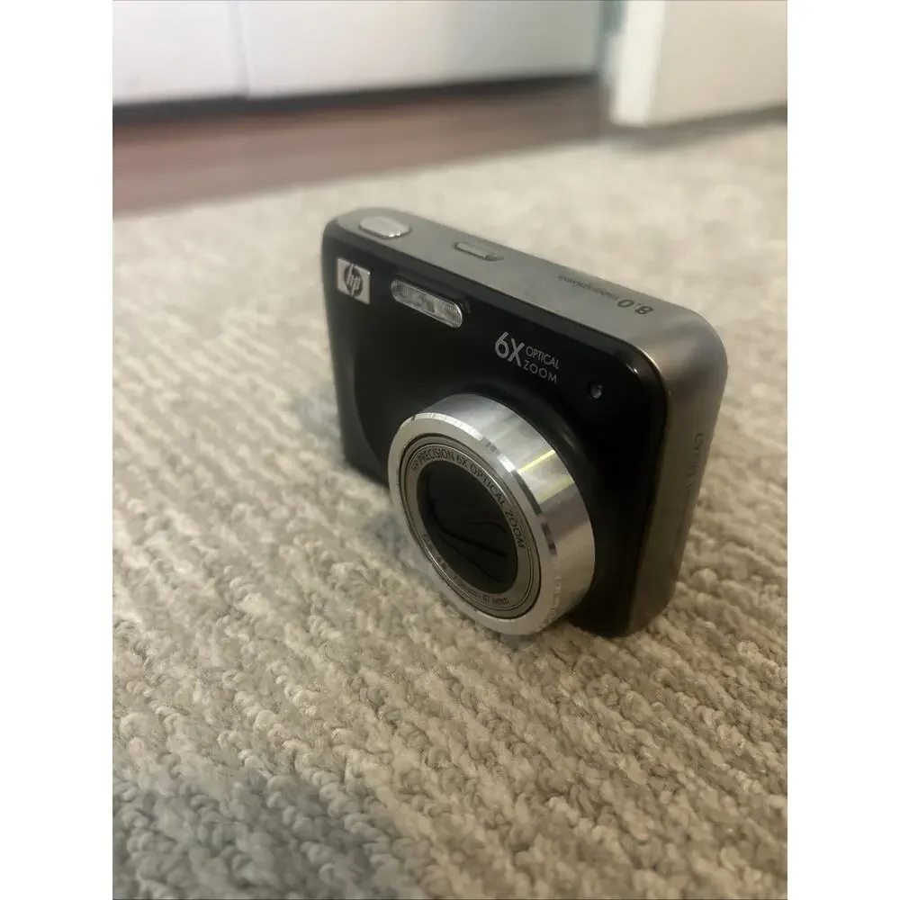 HP PhotoSmart Mz67 8.3 MP Digital Camera - Black 6x Optimal Zoom Tested & Works